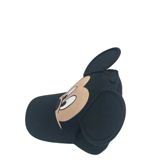 Mickey Mouse Face and Ears Youth Sized Adjustable Hat Black - Picture 2 of 12